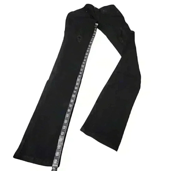 Women's Alloy Sofia Low-Rise Black Dark Wash Distressed Tall Jeans - Picture 4 of 9